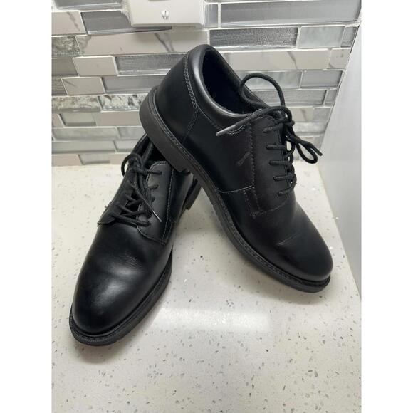 Bates Mens High Shine Black Leather Lace Up Oxfords Shoes 7.5 USA Medium Bates Mens High Shine Black Leather Lace Up Oxfords Shoes 7.5 USA Medium